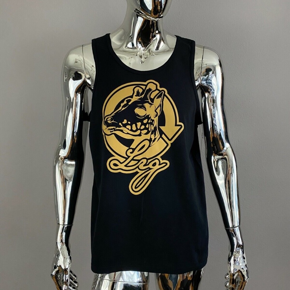 New LRG Lifted Research Group Men’s Black Graphic T Shirt Size L